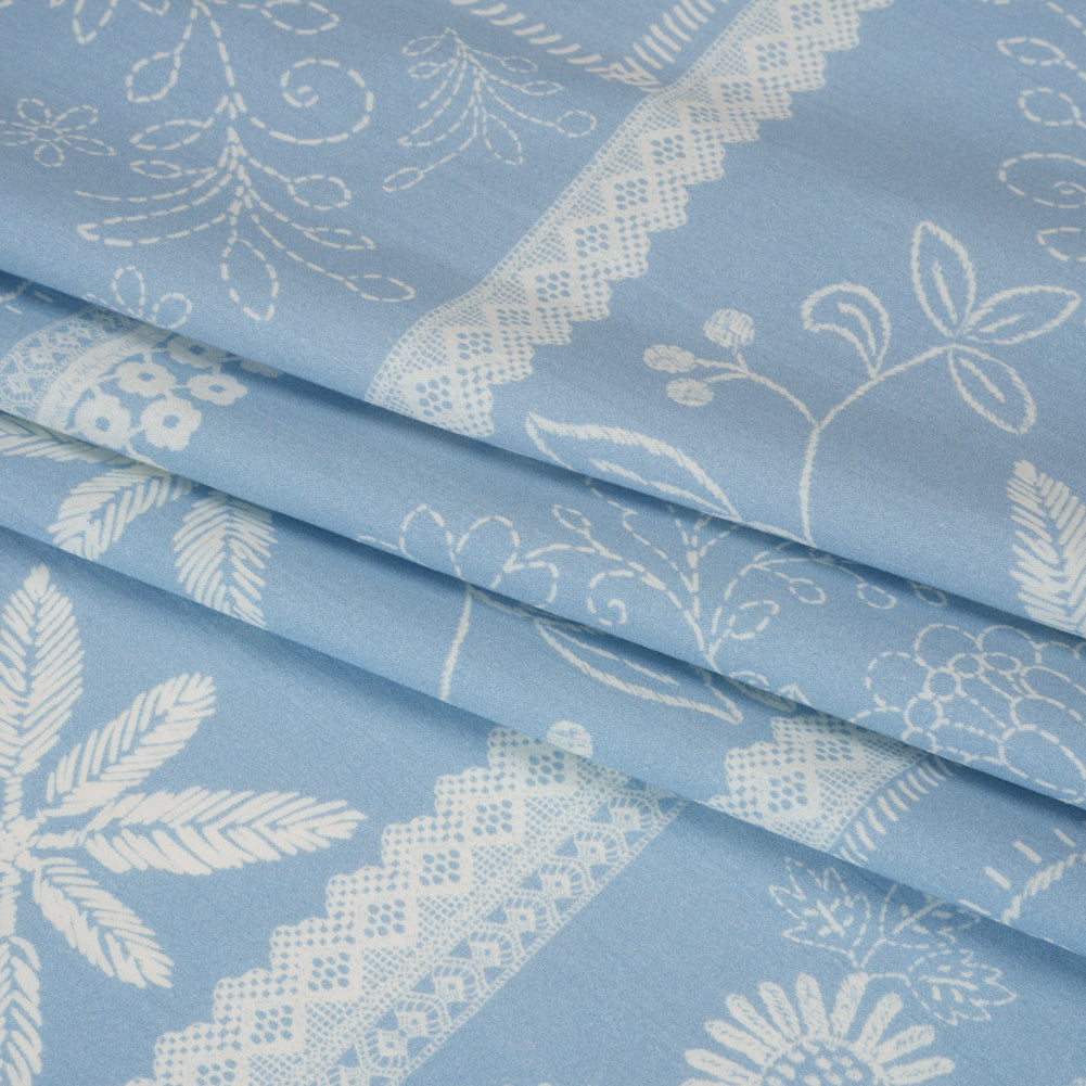 Mood Exclusive Needlepoint Skies Cotton Poplin Folded