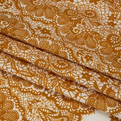 Mood Exclusive Ochre Two Sugar Cubes Cotton Poplin Folded