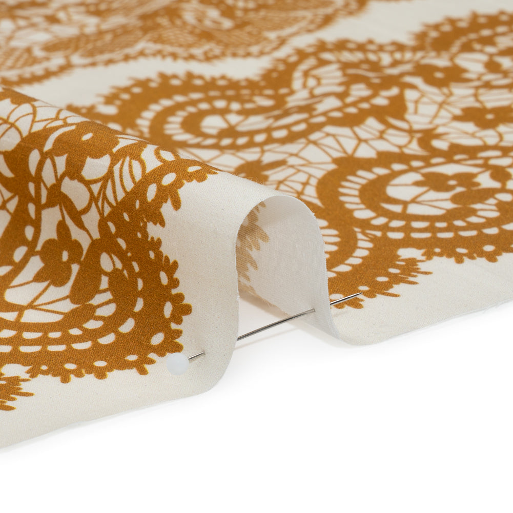 Mood Exclusive Ochre Two Sugar Cubes Cotton Poplin Detail