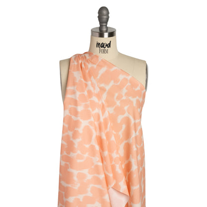 Mood Exclusive Peach Head in the Clouds Stretch Cotton Poplin Drape