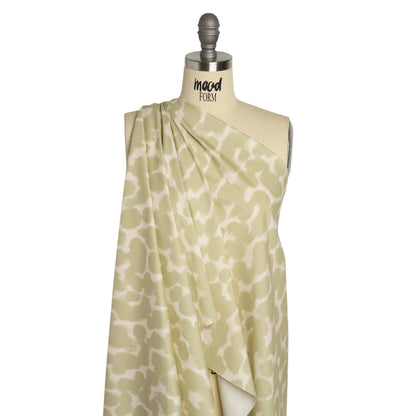 Mood Exclusive Sage Head in the Clouds Stretch Cotton Poplin Drape