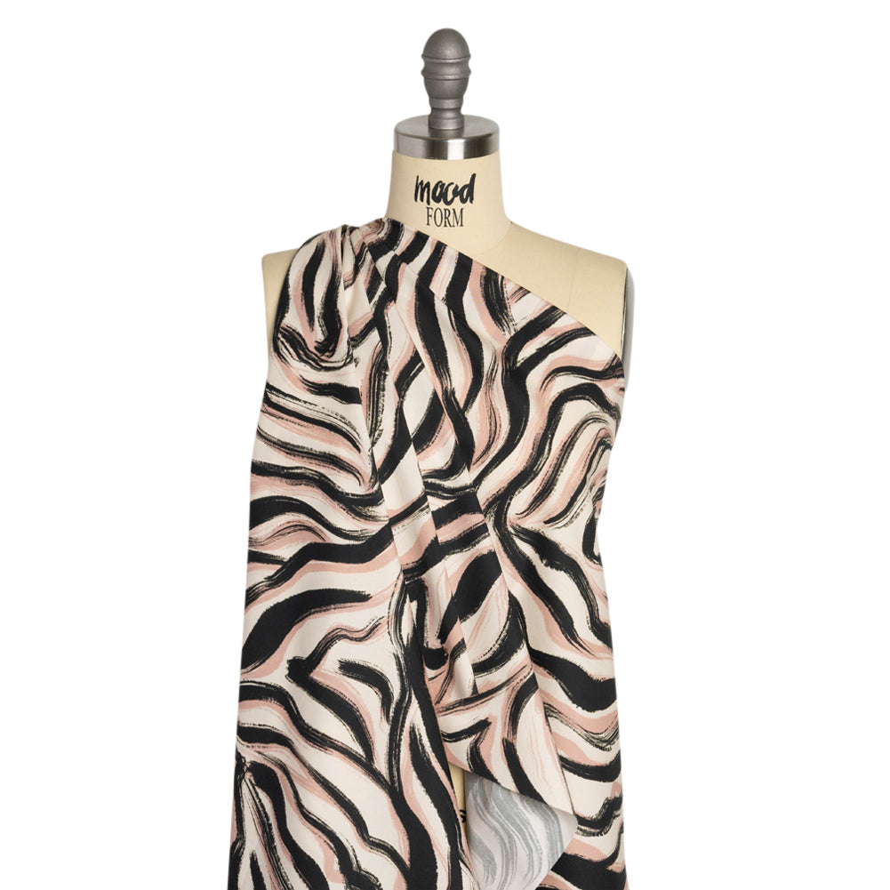 Mood Exclusive Rose Shifting Sands Stretch Cotton Poplin Drape
