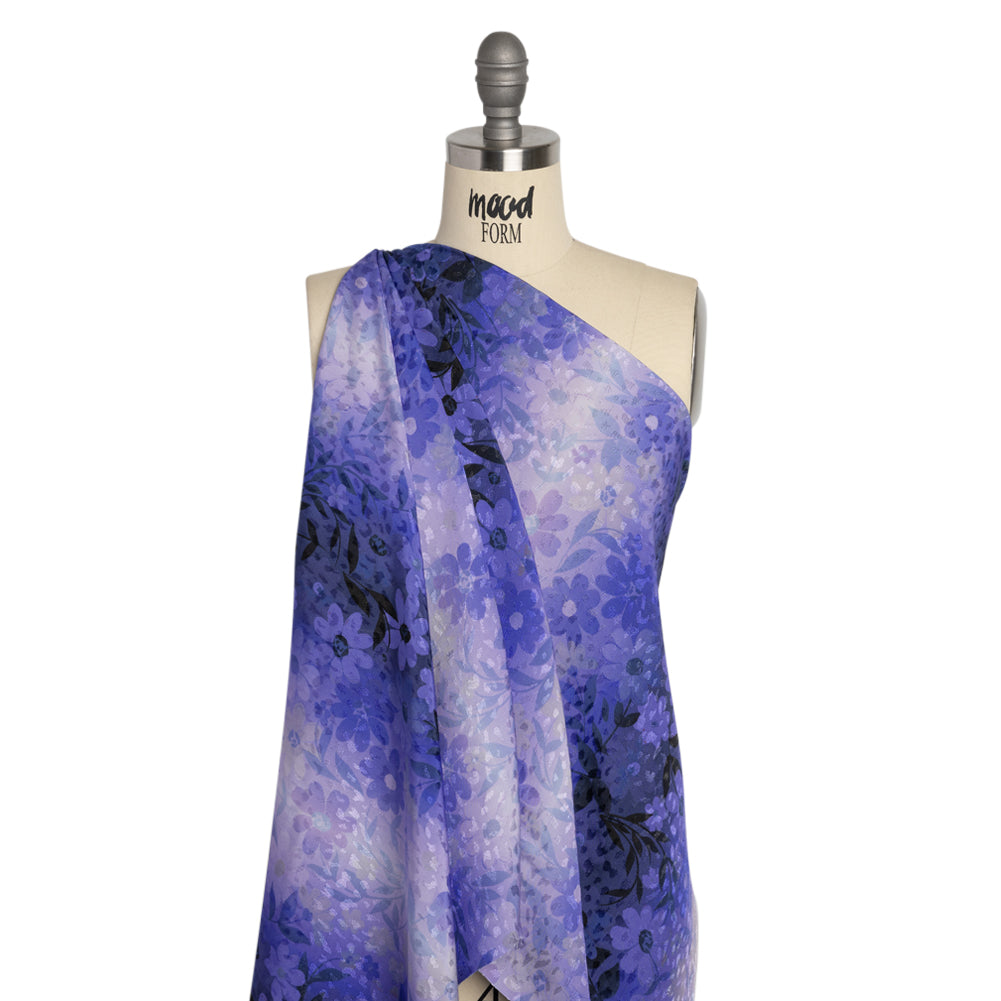 Mood Exclusive Daisies at Dusk Sustainable Animal Spots Viscose Jacquard Detail