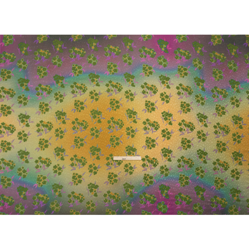 Mood Exclusive Green New Growth Sustainable Animal Spots Viscose Jacquard Drape