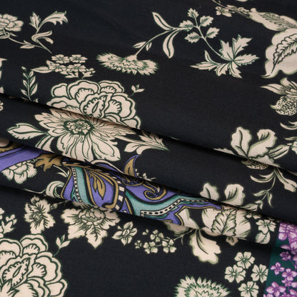 Mood Exclusive Midnight Planting Cotton Voile Panel Folded