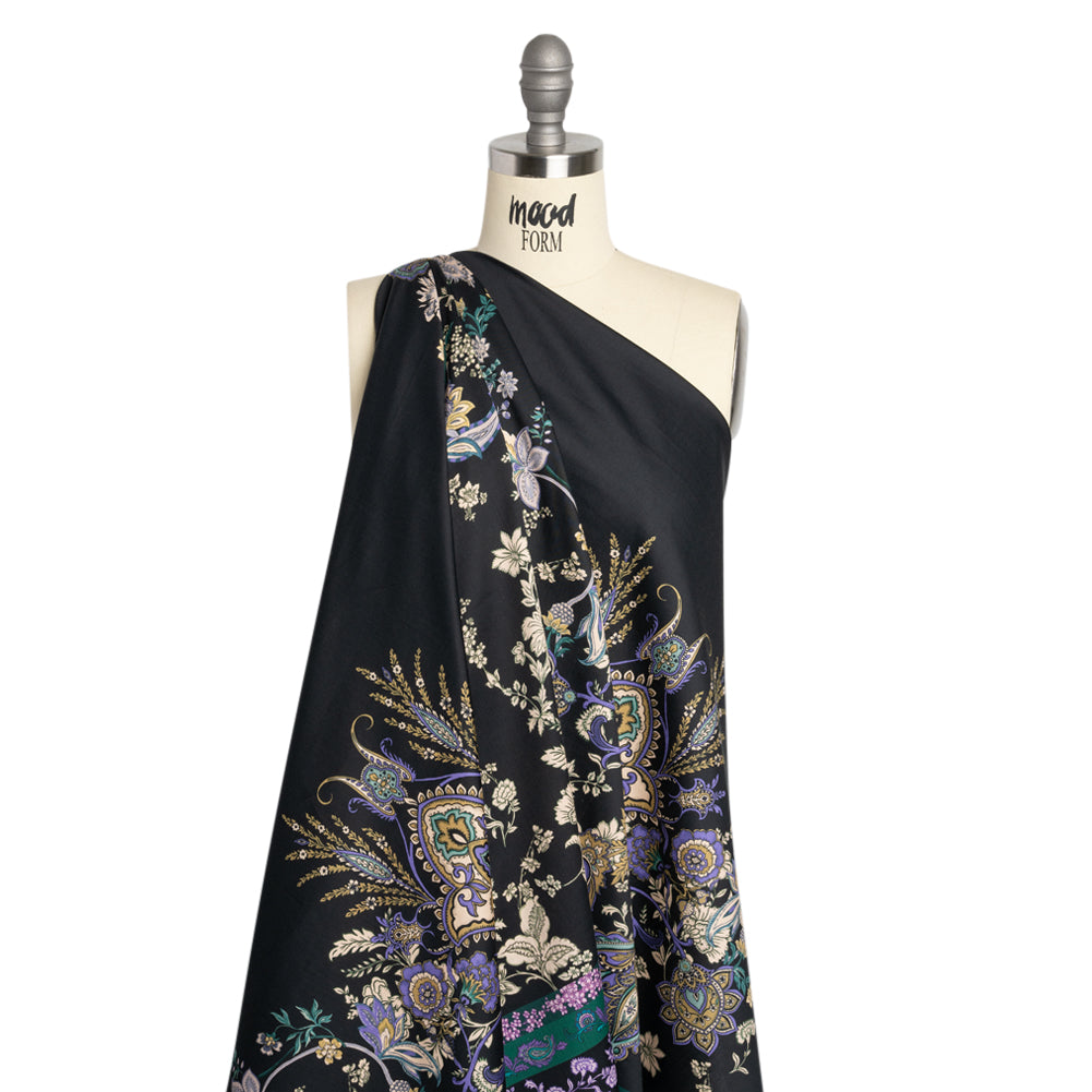 Mood Exclusive Midnight Planting Cotton Voile Panel Drape