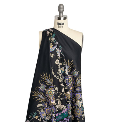 Mood Exclusive Midnight Planting Cotton Voile Panel Drape