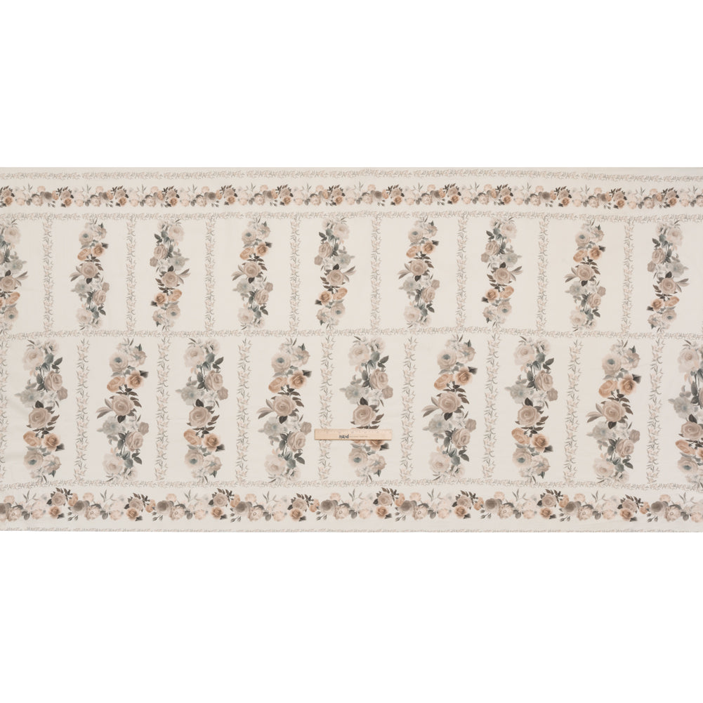 Mood Exclusive Cream Prosaic Petals Cotton Voile Panel Full