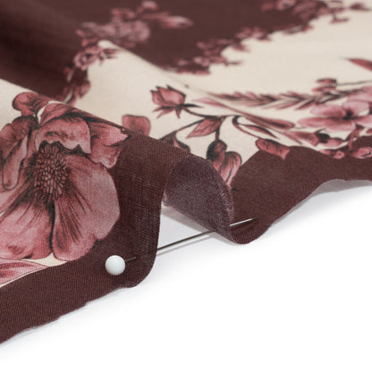 Mood Exclusive Monochrome Mulberry Tapestry Cotton Voile Panel Detail