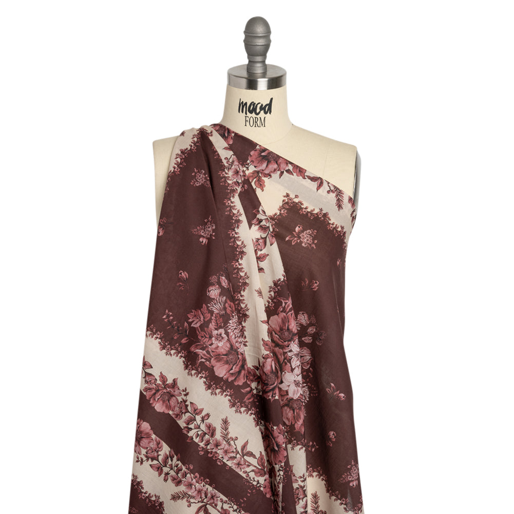 Mood Exclusive Monochrome Mulberry Tapestry Cotton Voile Panel Drape