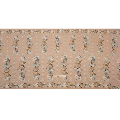 Mood Exclusive Dusty Rose Prosaic Petals Cotton Voile Panel Full