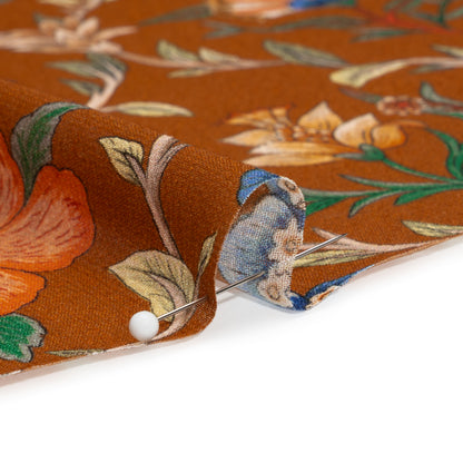 Mood Exclusive Brown Musee des Fleurs Viscose Georgette Folded