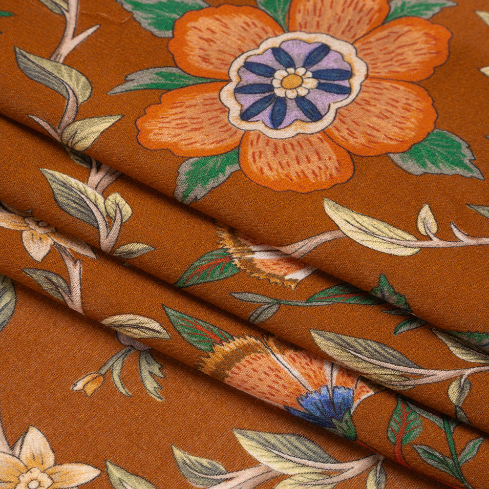 Mood Exclusive Brown Musee des Fleurs Viscose Georgette Full