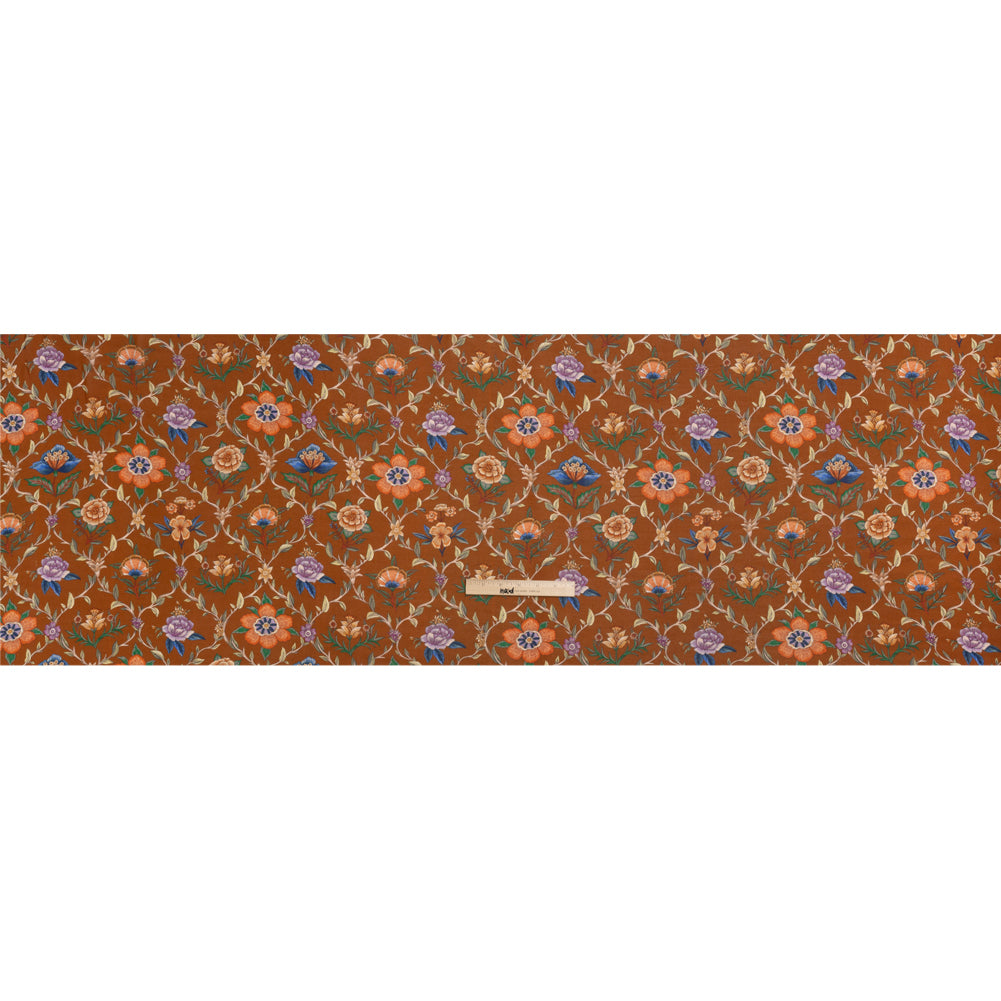 Mood Exclusive Brown Musee des Fleurs Viscose Georgette Drape