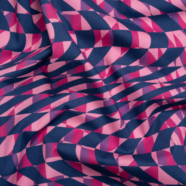Mood Exclusive Pink Picnic Pantomime Stretch Cotton Poplin