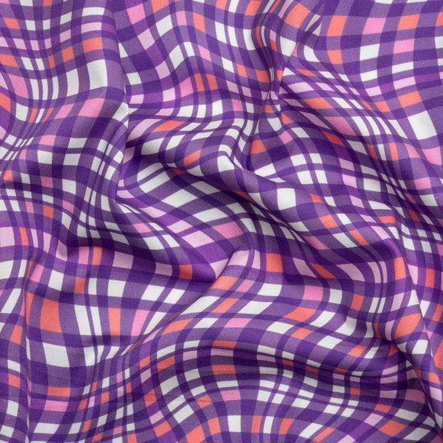 Mood Exclusive Purple Likeness to Liquid Stretch Cotton Poplin