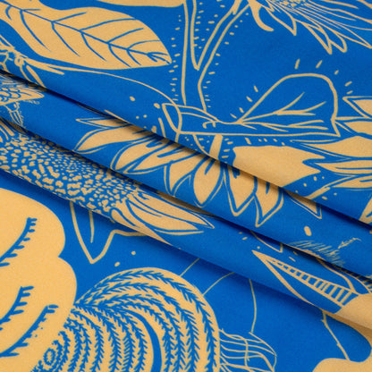 Mood Exclusive Blue Your Solar Self Viscose Twill Folded