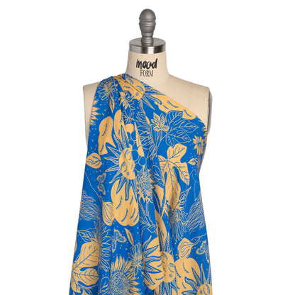 Mood Exclusive Blue Your Solar Self Viscose Twill Drape