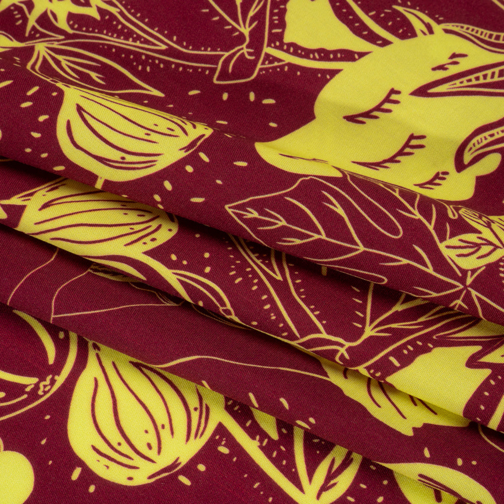 Mood Exclusive Magenta Your Solar Self Viscose Twill Folded