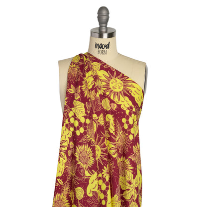 Mood Exclusive Magenta Your Solar Self Viscose Twill Drape