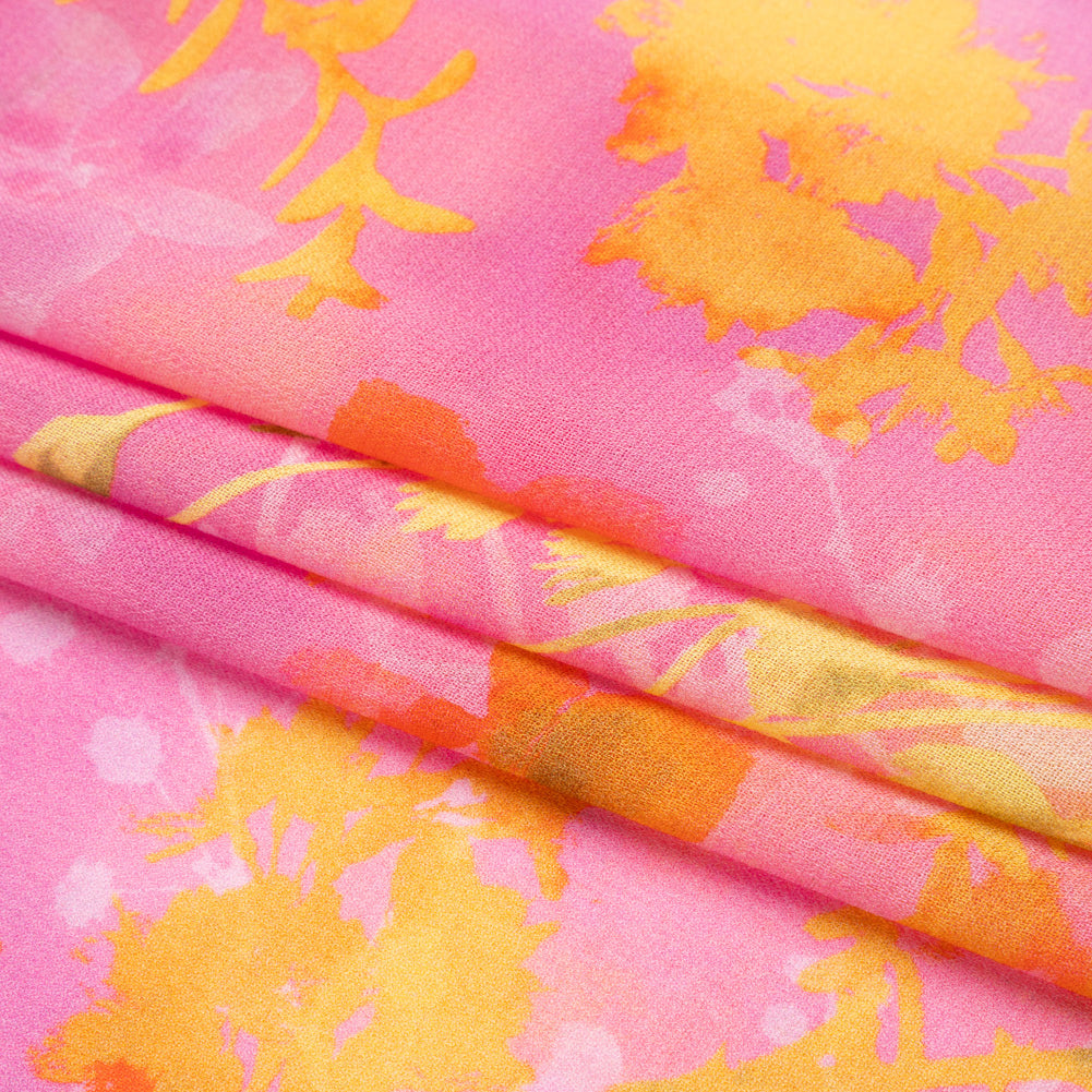 Mood Exclusive Pink Sapling Silhouette Viscose Georgette Full