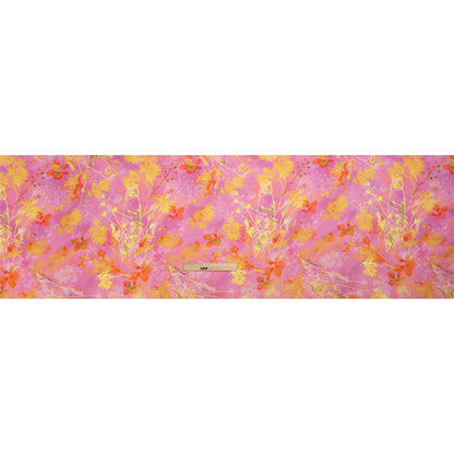 Mood Exclusive Pink Sapling Silhouette Viscose Georgette Drape