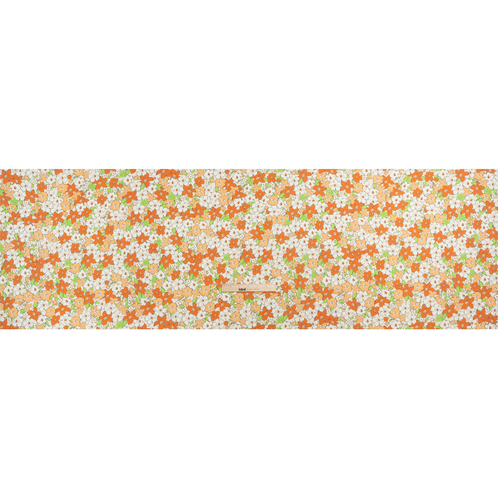 Mood Exclusive White Clementine Fields Cotton Poplin Full
