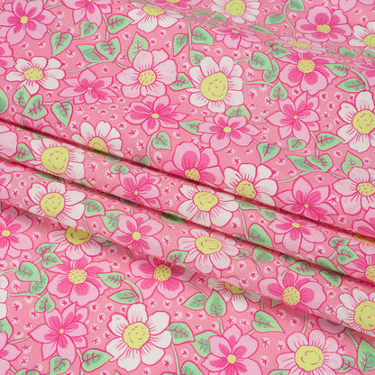 Mood Exclusive Pink Daisy Dipper Cotton Poplin Folded