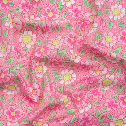 Mood Exclusive Pink Daisy Dipper Cotton Poplin