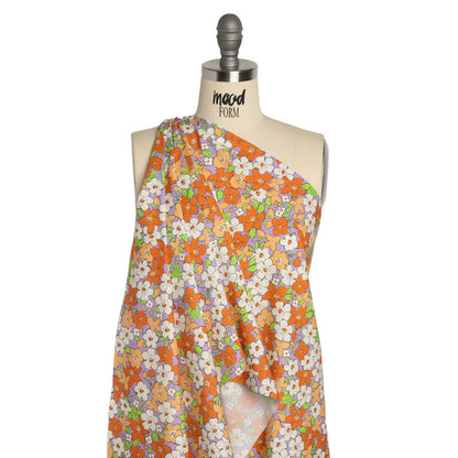 Mood Exclusive Lavender Clementine Fields Cotton Poplin Drape