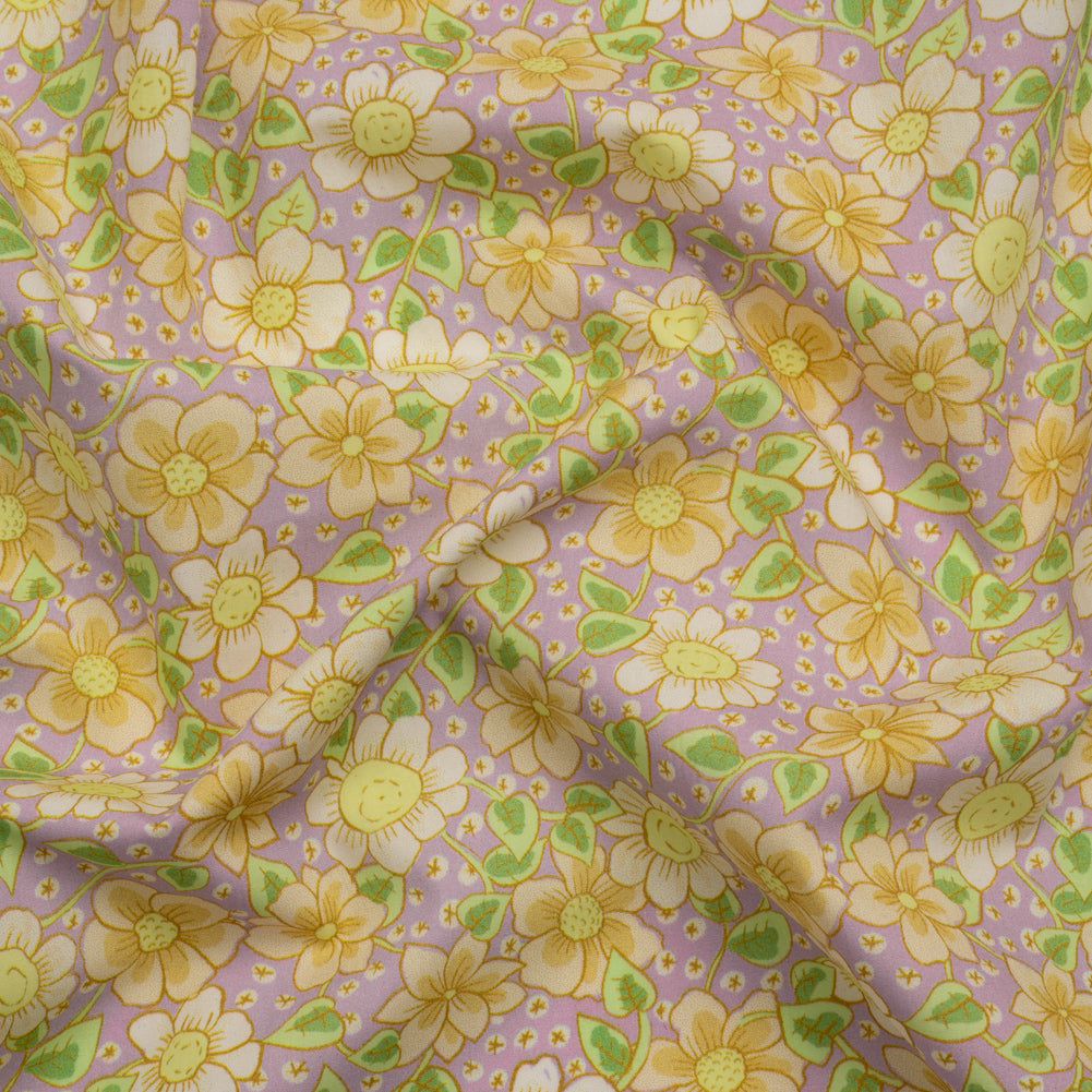 Mood Exclusive Lilac Daisy Dipper Cotton Poplin