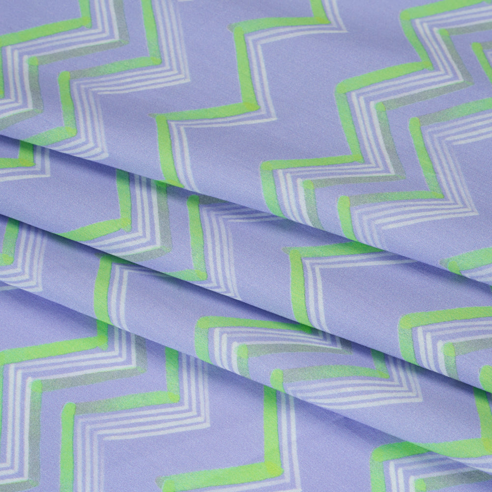 Mood Exclusive Periwinkle Pacific Peaks Cotton Voile Folded