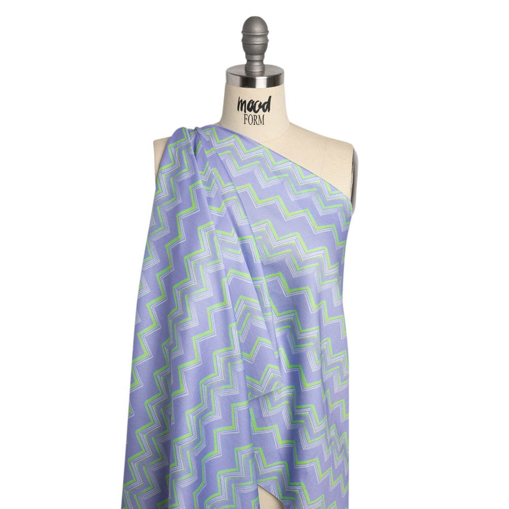 Mood Exclusive Periwinkle Pacific Peaks Cotton Voile Drape