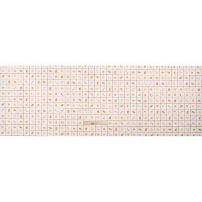 Cotton and Viscose Striped Seersucker Print - White Windowpane Checks and Fruit - Mood Exclusive Fruit Juice Jackpot Full