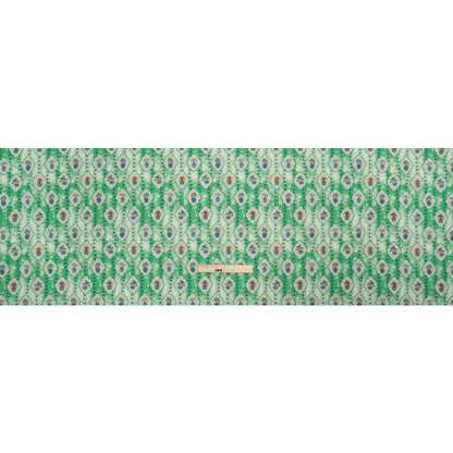 Mood Exclusive Green Peaceful Trees Stretch Polyester Seersucker Full