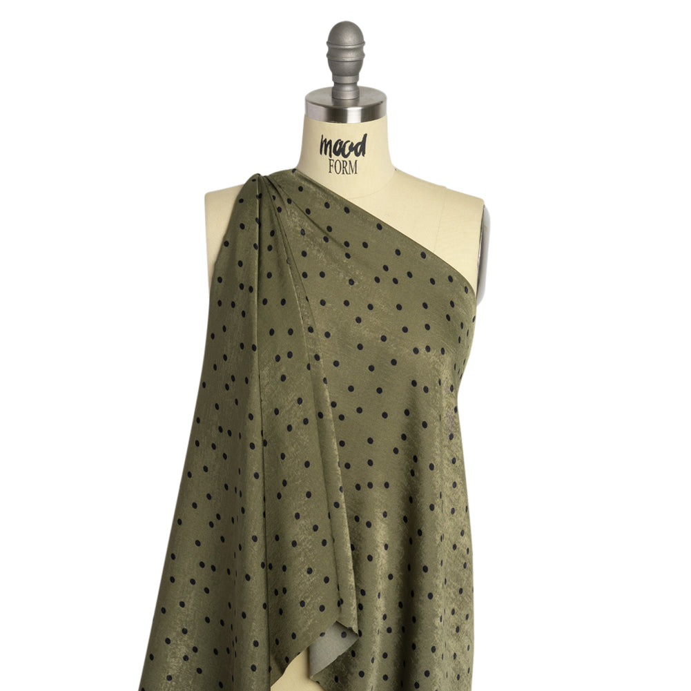 Mood Exclusive Darling Dots Polyester Crepe de Chine Drape