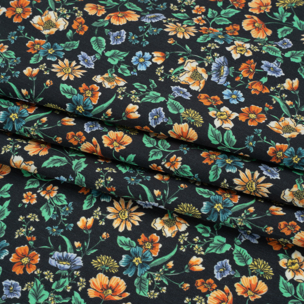 Mood Exclusive Picking Poppies Cotton Poplin Folded