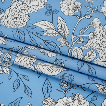 Mood Exclusive Budding Peonies Cotton Poplin Folded