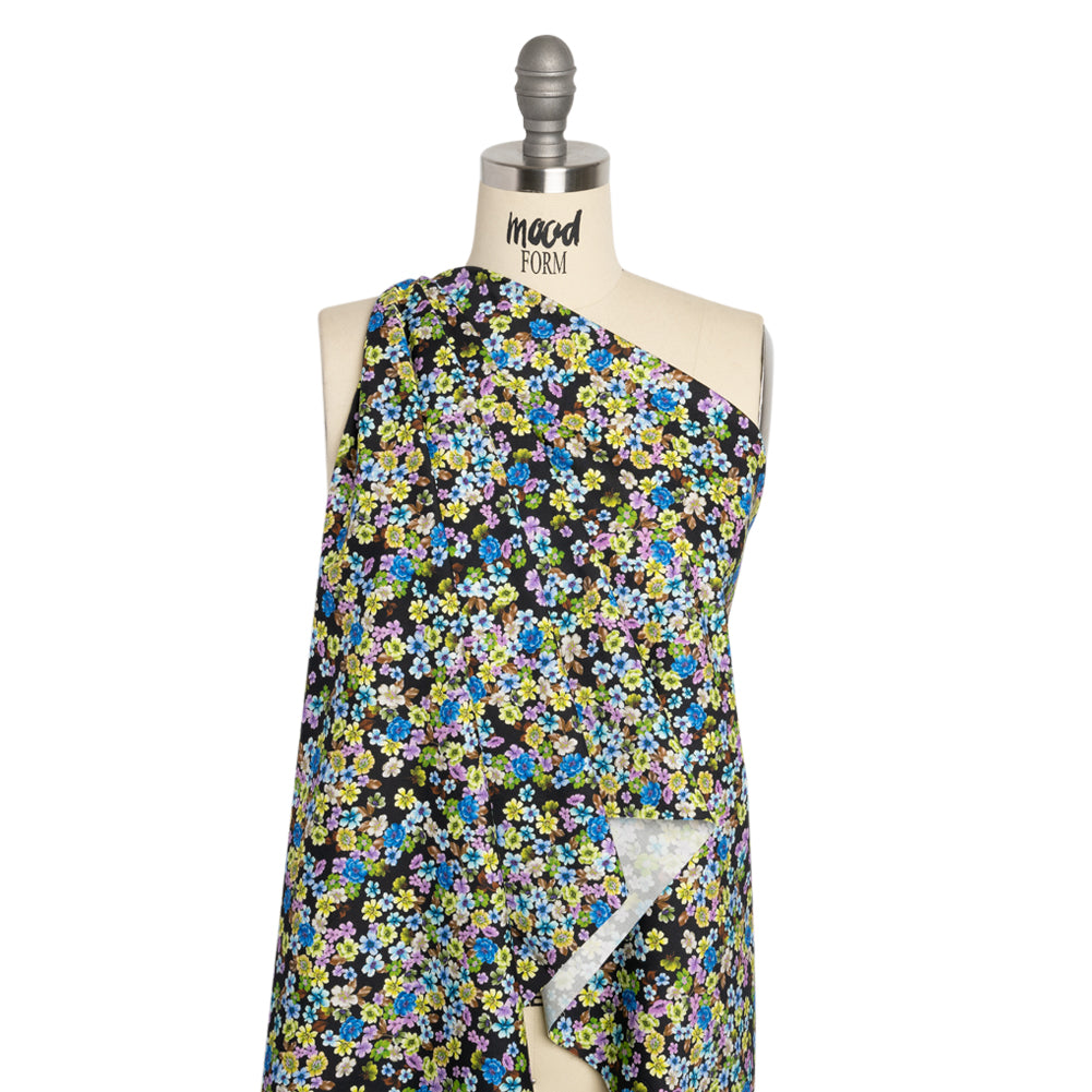Mood Exclusive Electric Elegance Stretch Brushed Cotton Twill Drape