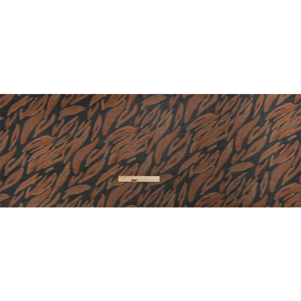 Mood Exclusive Brown Monarch Madness Viscose Georgette Drape