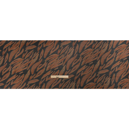 Mood Exclusive Brown Monarch Madness Viscose Georgette Drape