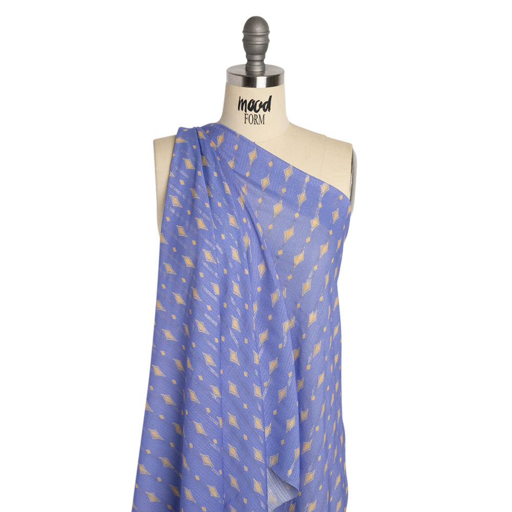 Mood Exclusive Little Star Metallic Pinstriped Viscose Dobby Detail
