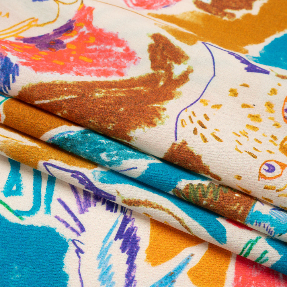 Mood Exclusive Jungle Draw Cotton Poplin Folded