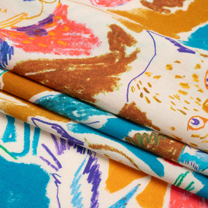 Mood Exclusive Jungle Draw Cotton Poplin Folded