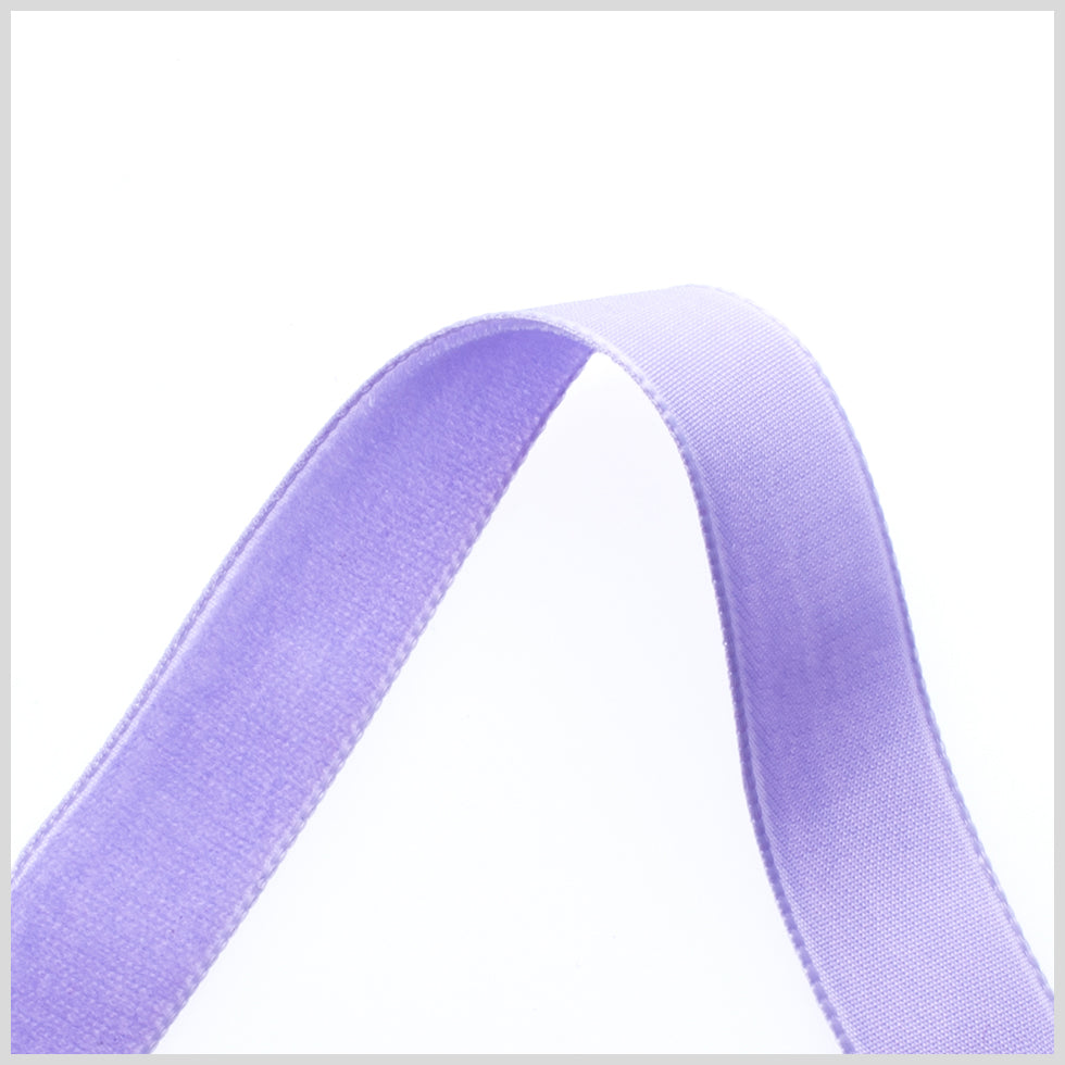 0.625" Voilet Nylon Velvet Ribbon Detail