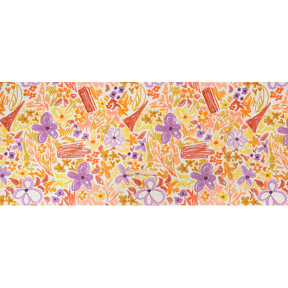 Stretch Cotton Canvas Print - Purple, Orange and Yellow Floral - Mood Exclusive Downright Dandy Full