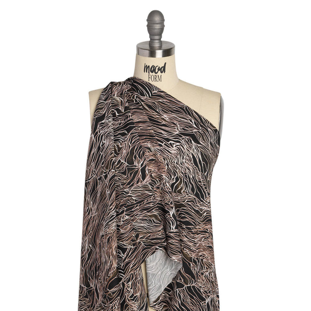 Mood Exclusive Black Altitude Training Stretch Sustainable Rayon Batiste Detail