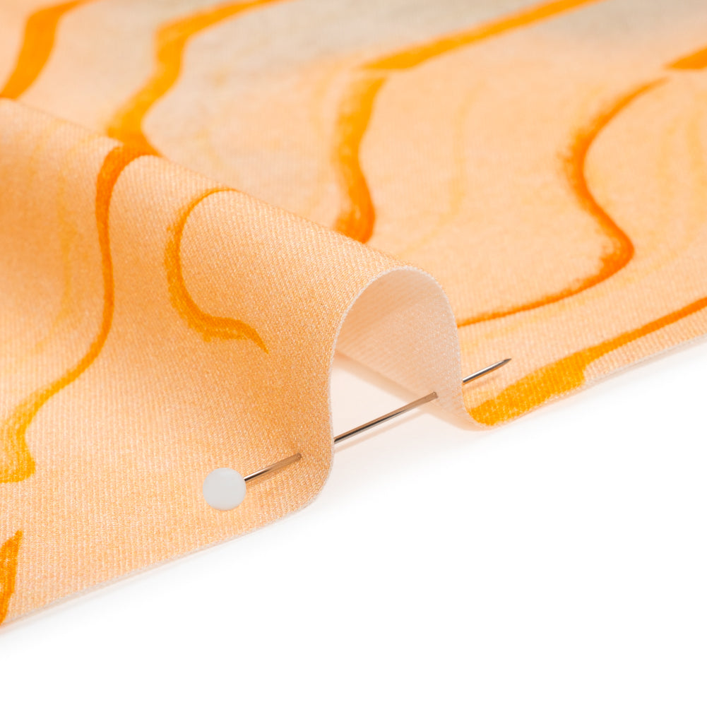 Mood Exclusive Creamsicle Water Works Stretch Sustainable Rayon Batiste Folded