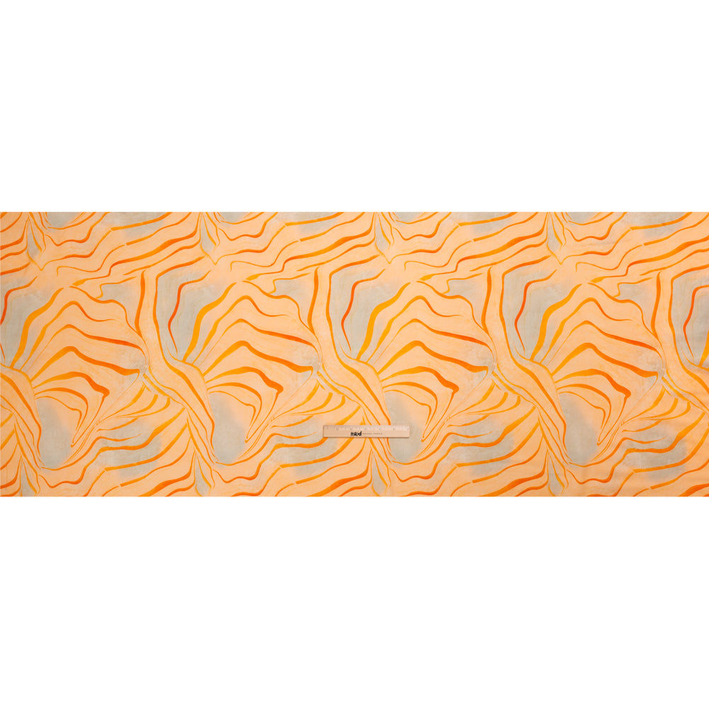 Mood Exclusive Creamsicle Water Works Stretch Sustainable Rayon Batiste Drape
