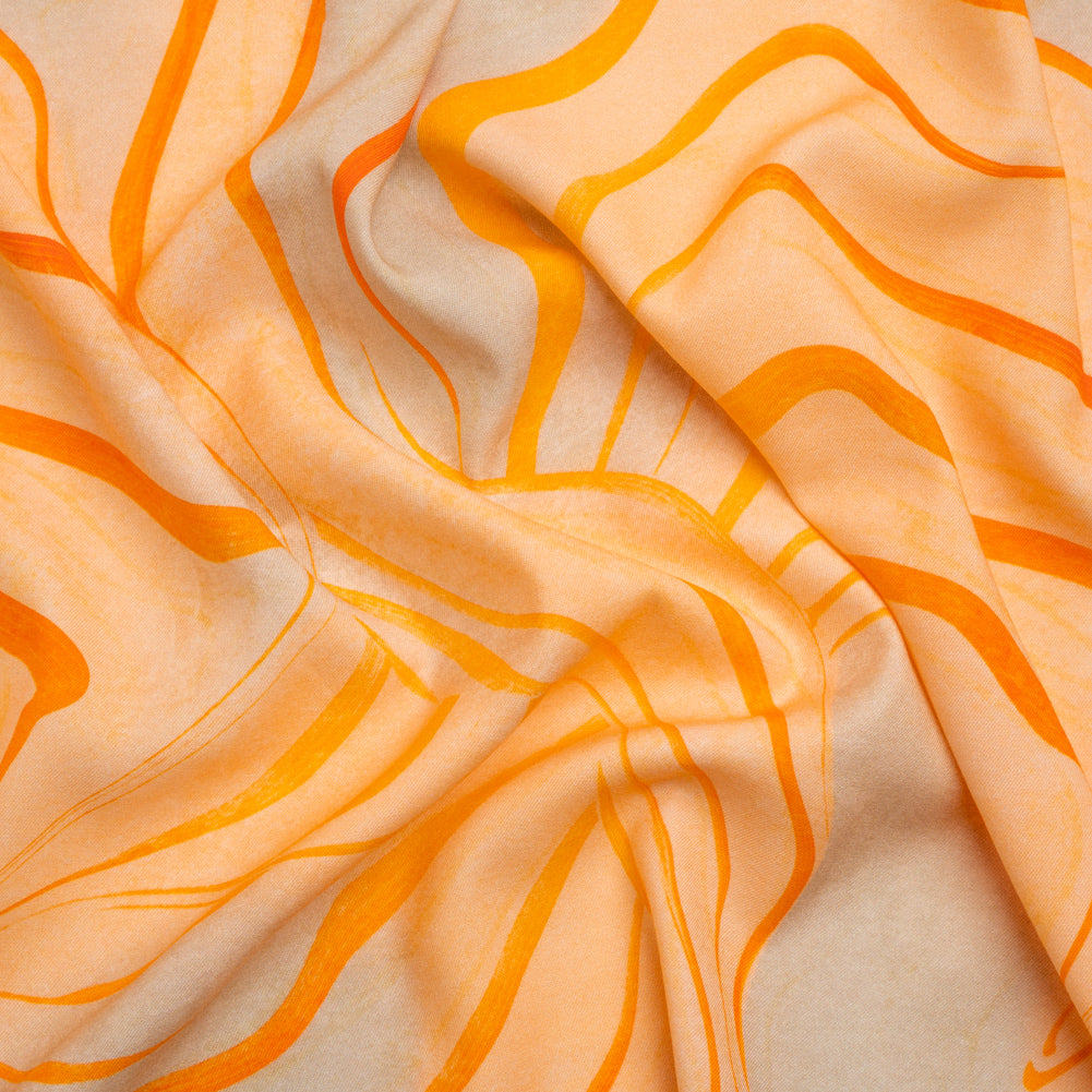 Mood Exclusive Creamsicle Water Works Stretch Sustainable Rayon Batiste